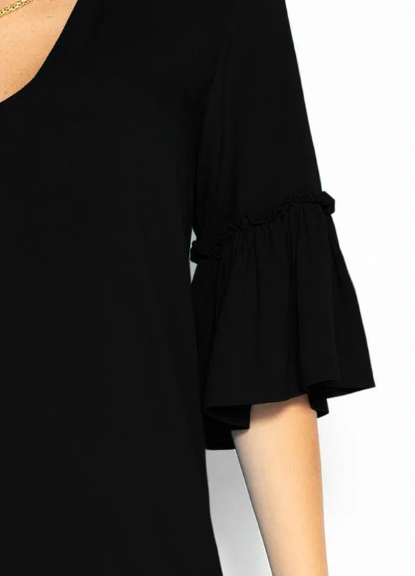 Colcci - Vestido Curto de Viscose Preto 6