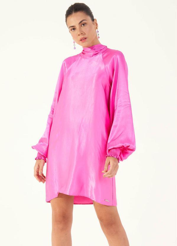 Colcci - Vestido Curto de Viscose Rosa