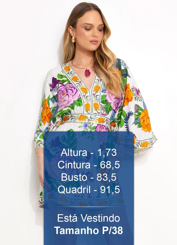 Farm - Vestido Curto Doce Jardim Off White 5