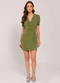 Sofie - Vestido Curto em Alfaiataria com Laços Preto - variação: Verde