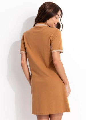 Colcci Jeans - Vestido Curto em Algodão Cj Marrom - COLCCI JEANS