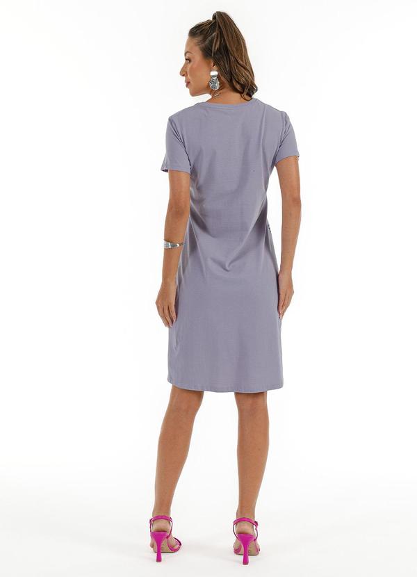 Habana - Vestido Curto em Algodão Lilás 2