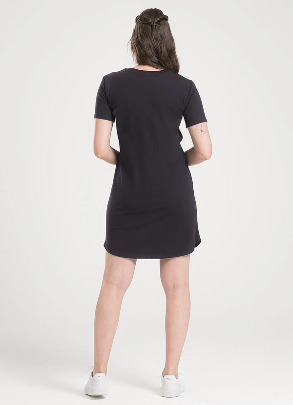 Cativa - Vestido Curto em Algodão Preto 2