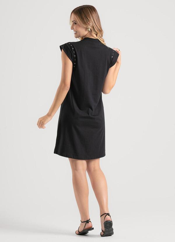 Cativa - Vestido Curto em Algodão Preto 2