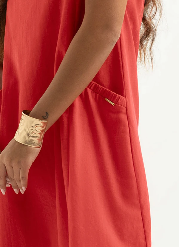 Cativa - Vestido Curto em Algodão Vermelho 6