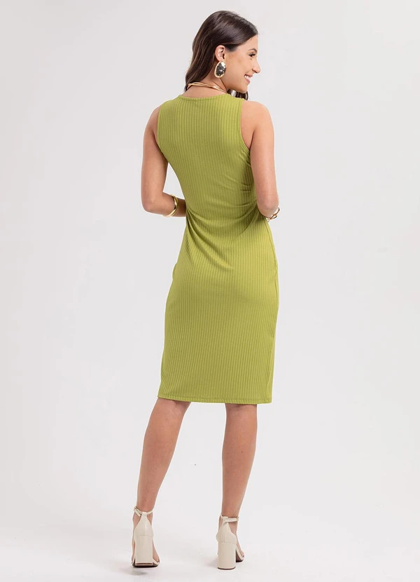 Habana - Vestido Curto em Canelado Verde 2