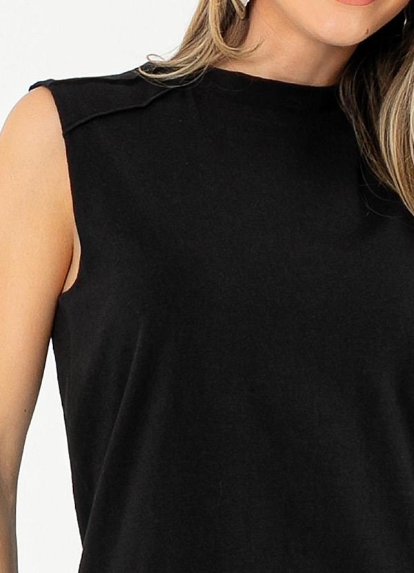 Cativa - Vestido Curto em Cotton Preto 3