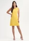 Habana - Vestido Curto em Crepe Amarelo - variação: Amarelo