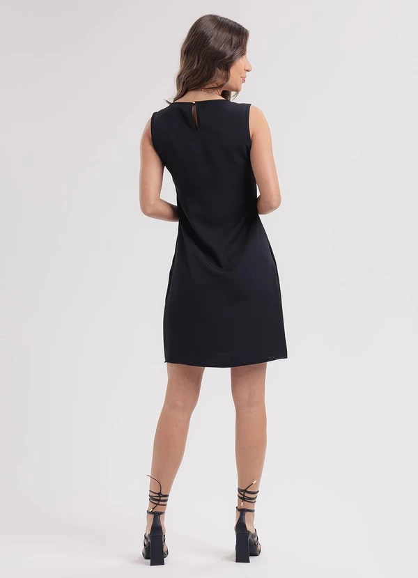 Habana - Vestido Curto em Crepe Preto 2