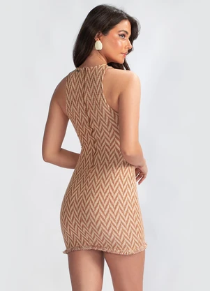 Colcci - Vestido Curto em Malha Estampado - COLCCI