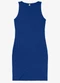 Rovitex - Vestido Curto em Ribana Canelada Verde - variação: Azul