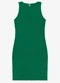 Rovitex - Vestido Curto em Ribana Canelada Verde - variação: Verde