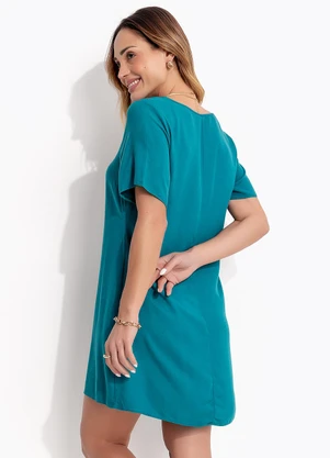 Bimini - Vestido Curto em  Vicose Verde - BIMINI