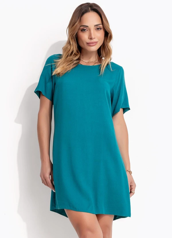 Bimini - Vestido Curto em Vicose Verde 6