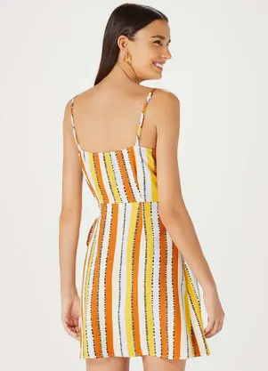 Hering - Vestido Curto em Viscose Estampado - HERING
