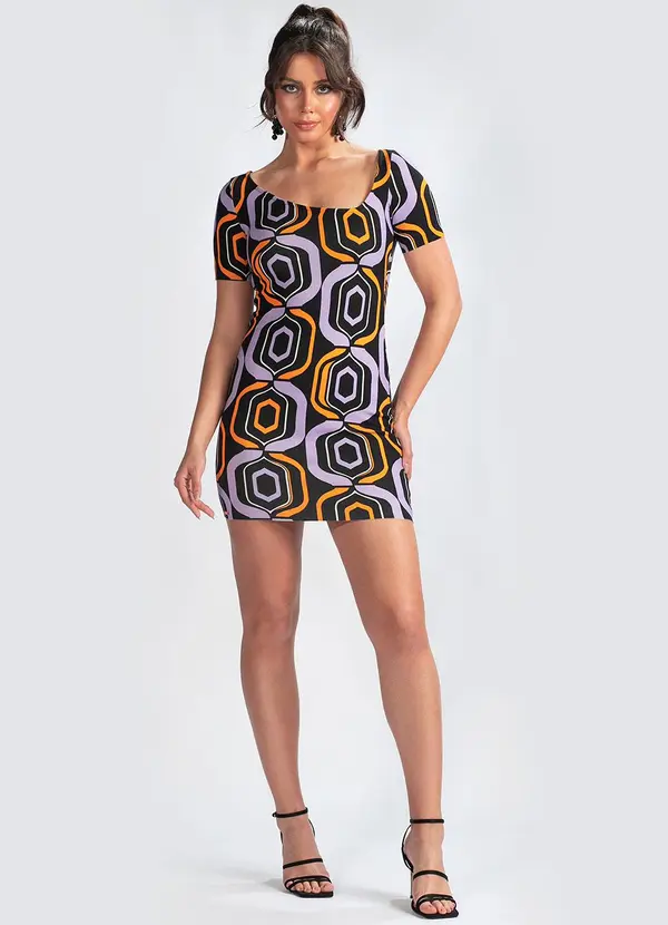 Colcci - Vestido Curto em Viscose Estampado 3