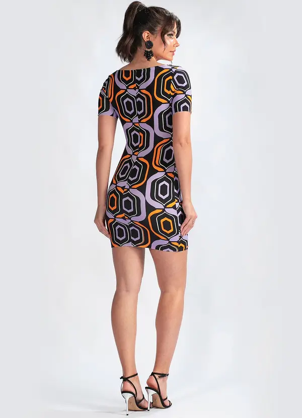 Colcci - Vestido Curto em Viscose Estampado 4
