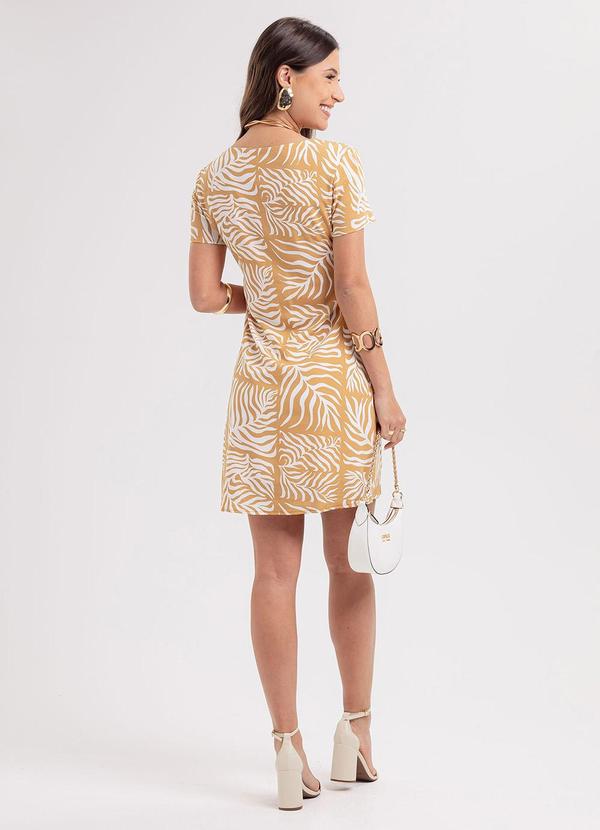 Habana - Vestido Curto em Viscose Marrom 2