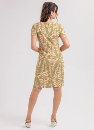 Habana - Vestido Curto em Viscose Marrom - HABANA