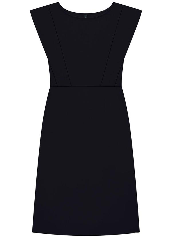 Lunender - Vestido Curto em Viscose Muscle Tee Preto