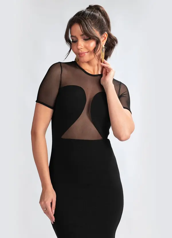 Colcci - Vestido Curto em Viscose Preto 3