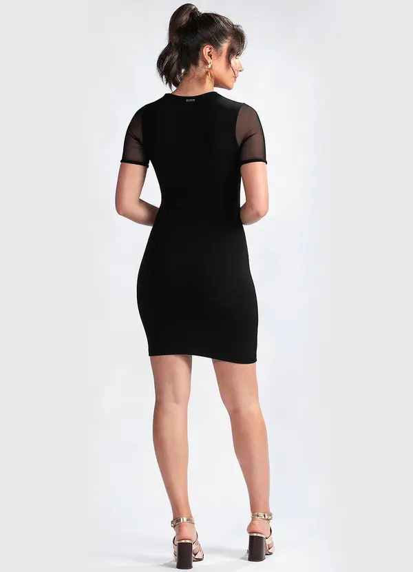 Colcci - Vestido Curto em Viscose Preto 7