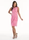 Habana - Vestido Curto em Viscose Preto - variação: Rosa
