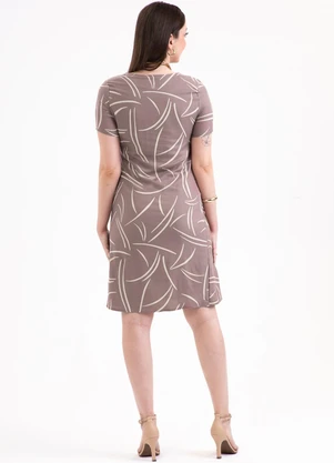 Habana - Vestido Curto em Viscose Sarjada Lilás - HABANA