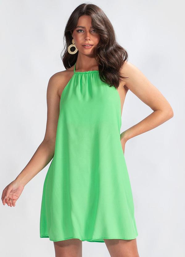 Colcci - Vestido Curto em Viscose Verde