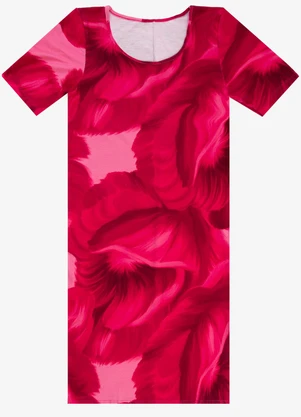 Select - Vestido Curto Estamado Rosa - SELECT