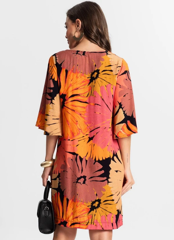 Endless - Vestido Curto Estampado Preto 2