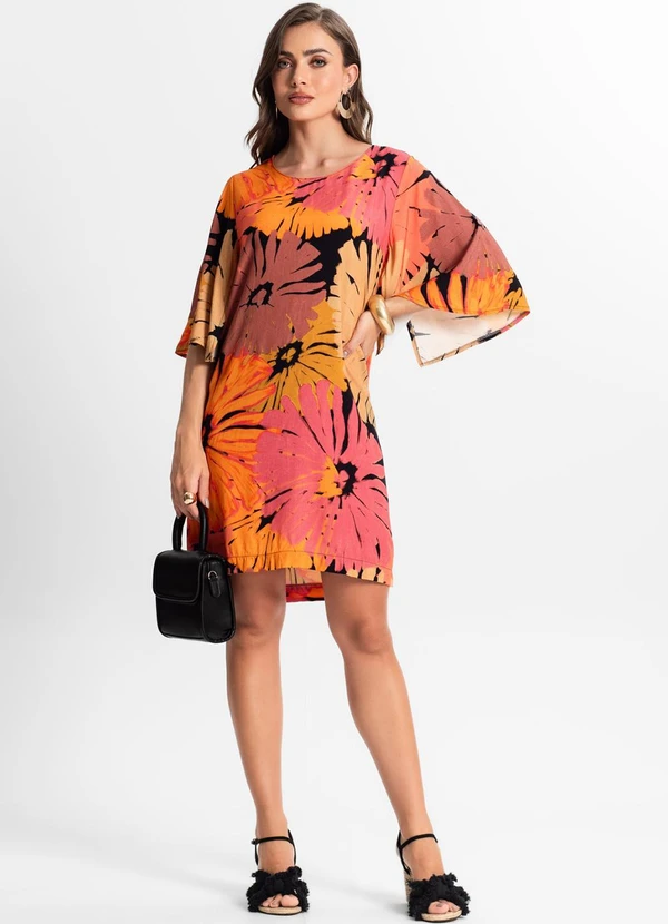 Endless - Vestido Curto Estampado Preto 3