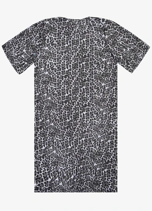 Select - Vestido Curto Estampado Feminino Preto - SELECT