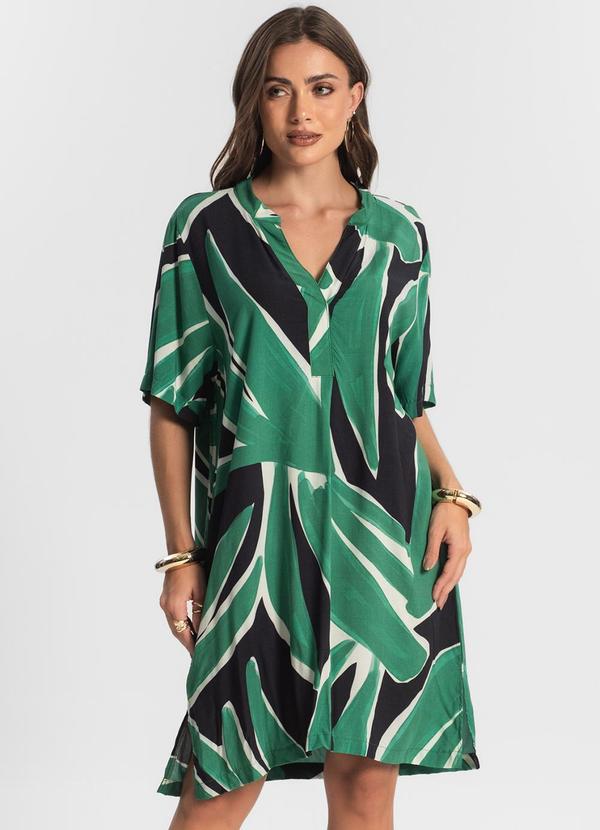 Endless - Vestido Curto Estampado Preto