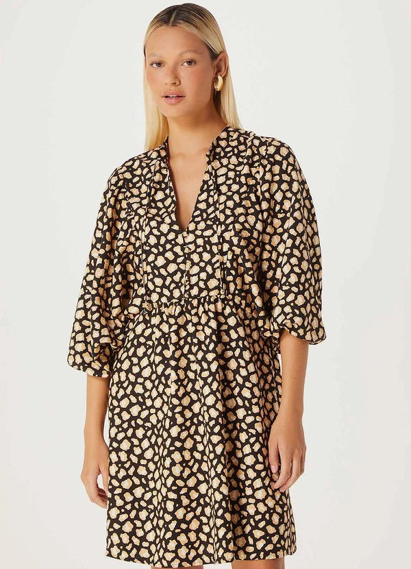 Hering - Vestido Curto Estampado
