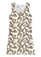 Malwee - Vestido Curto Evasê Abstrata Marrom - variação: Marrom
