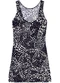 Malwee - Vestido Curto Evasê Floral Preto - variação: Preto