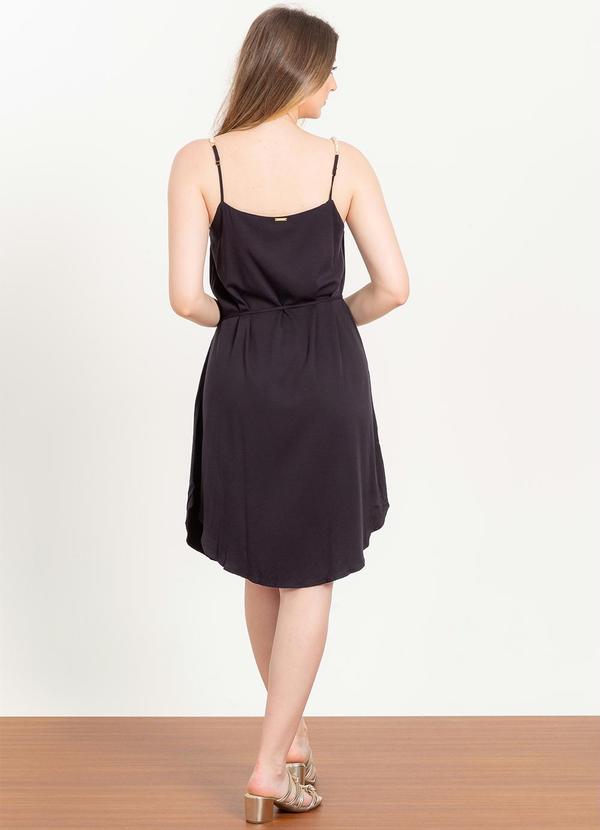 Gris - Vestido Curto Feminina Adulto Preto 4