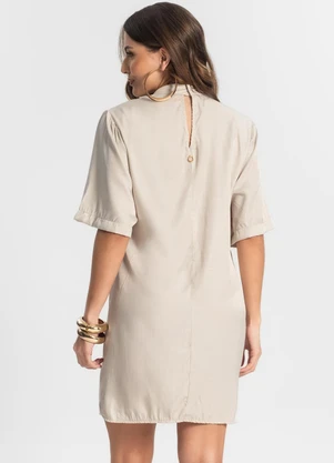 Endless - Vestido Curto Feminino Bege - ENDLESS