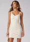 Rovitex - Vestido Curto Feminino de Alça Branco - variação: Branco