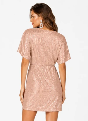 Endless - Vestido Curto Feminino em Malha Lantejoula Multic - ENDLESS