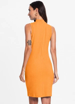 Infinita Cor - Vestido Curto Feminino em Ribana Amarelo - INFINITA COR
