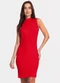 Infinita Cor - Vestido Curto Feminino em Ribana Azul - variação: Vermelho