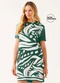 Marialícia - Vestido Curto Feminino Estampa Frontal Verde - variação: Verde