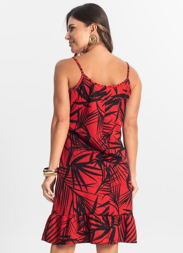 Select - Vestido Curto Feminino Estampado Vermelho 2