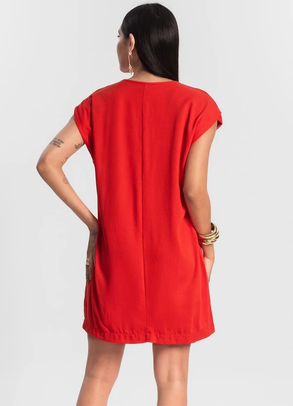 Rovitex - Vestido Curto Feminino Laranja 2