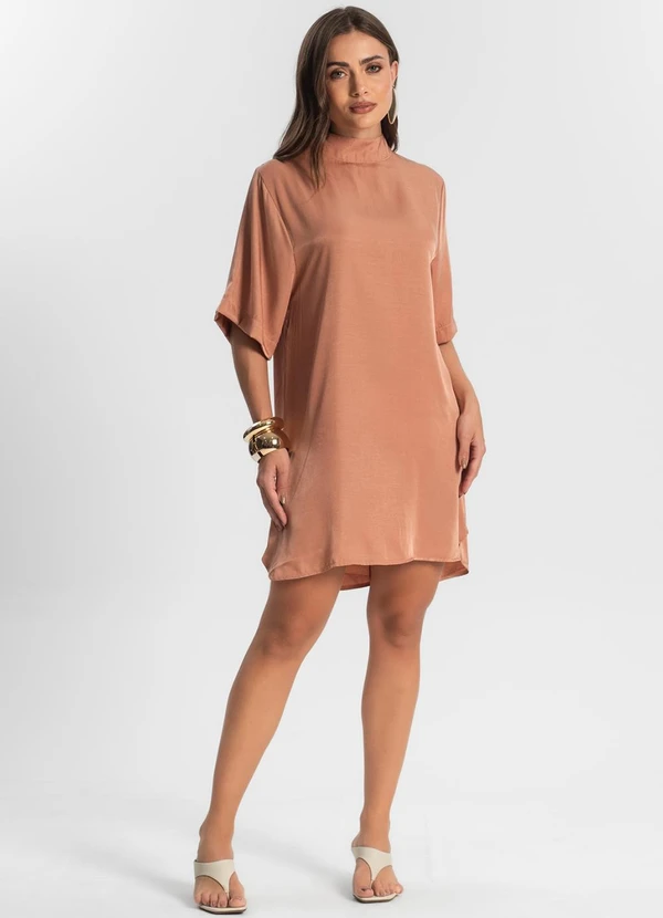 Endless - Vestido Curto Feminino Marrom 3