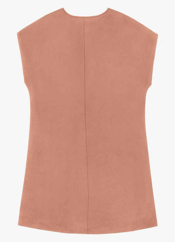 Rovitex - Vestido Curto Feminino Poly Flex Marrom 2