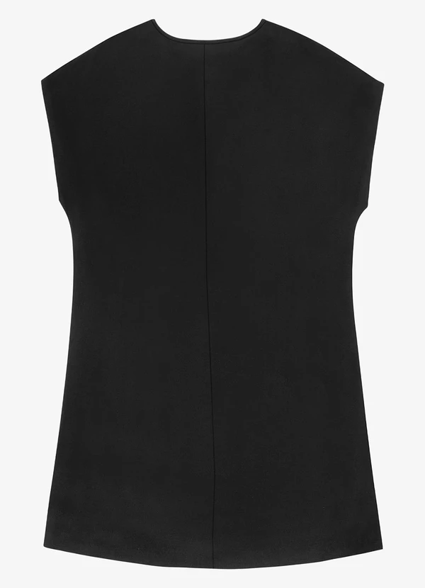 Rovitex - Vestido Curto Feminino Poly Flex Preto 4