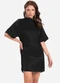 Endless - Vestido Curto Feminino Bege - variação: Preto